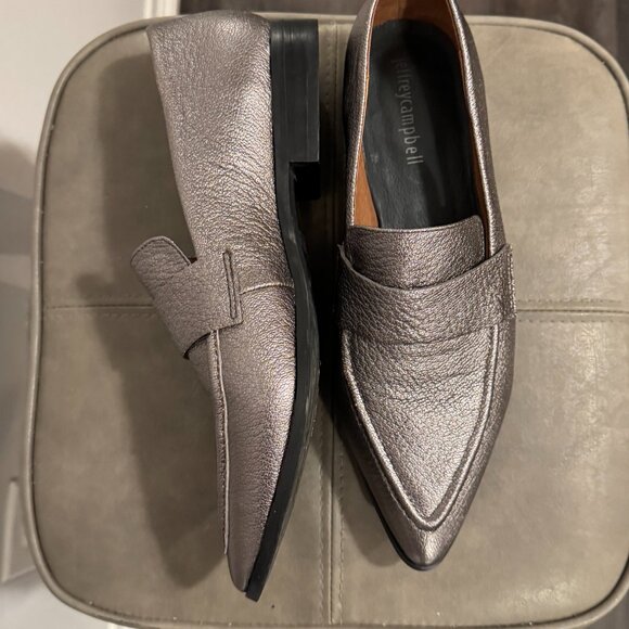 Jeffrey Campbell silver Womens Viona Loafer Slip-On Pointed - Picture 7 of 9